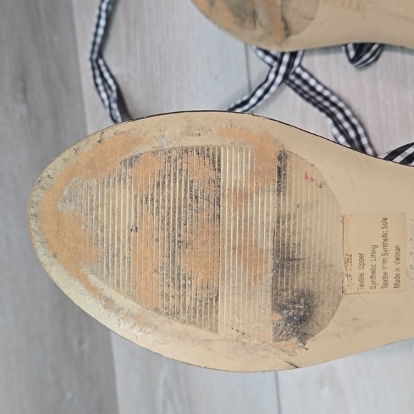 J.Crew Women J2352 Gladiator Lace Up low top Sandals Flats shoes sz 10 - Picture 12 of 12